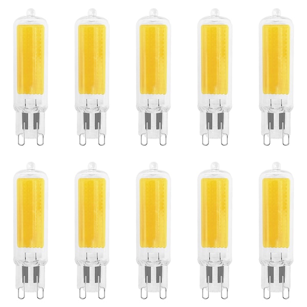 Luxrite G9 LED Light Bulbs 4.5W 50W Equivalent 450LM 5000K Bright White Dimmable Glass Bi-Pin Base, 10PK LR24694-10PK - main